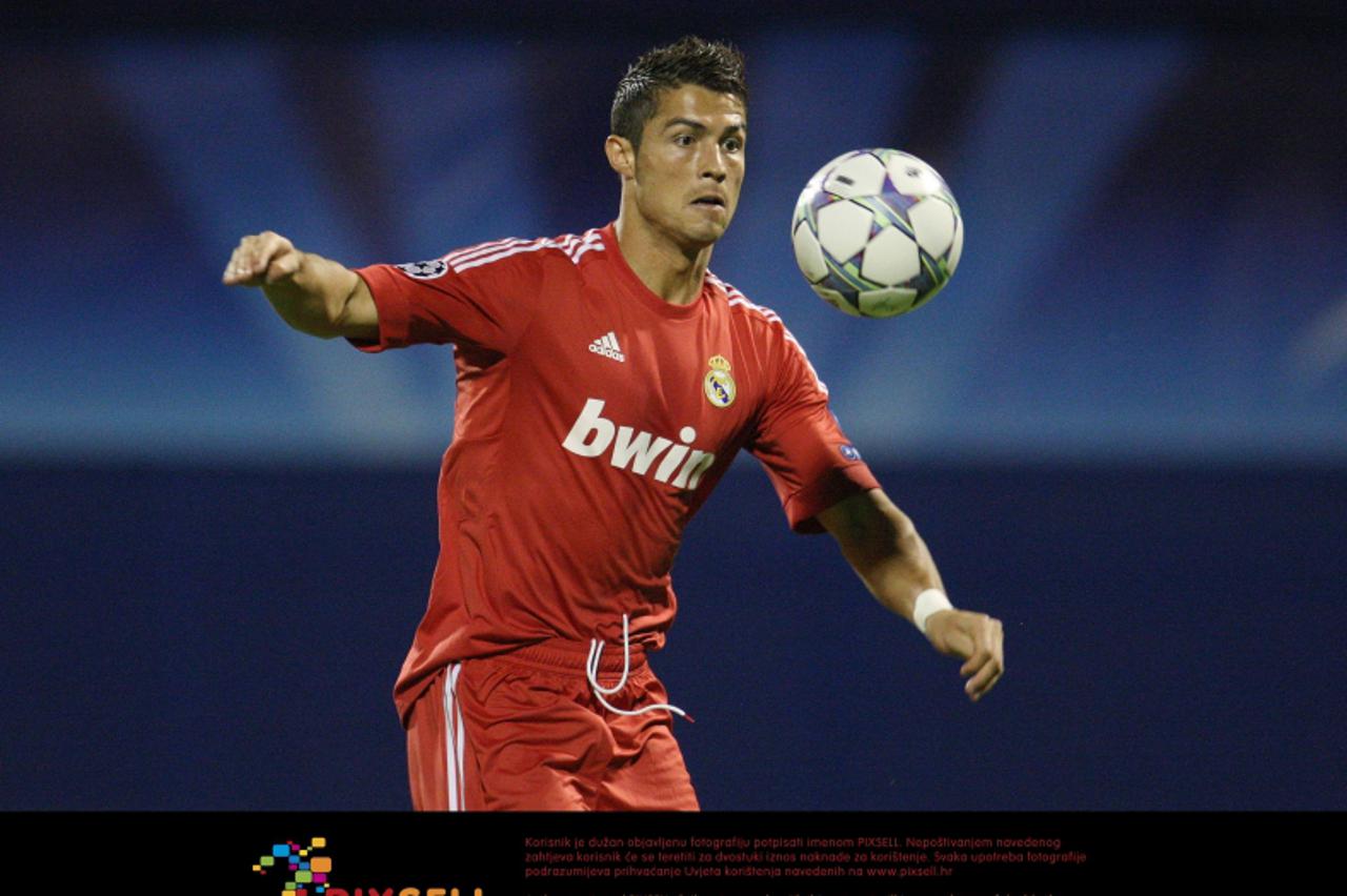 '14.09.2011., stadion u Maksimiru, Zagreb - 1. kolo UEFA Lige prvaka, nogometna utakmica GNK Dinamo - Real Madrid. Cristiano Ronaldo Photo: Igor Kralj/PIXSELL'