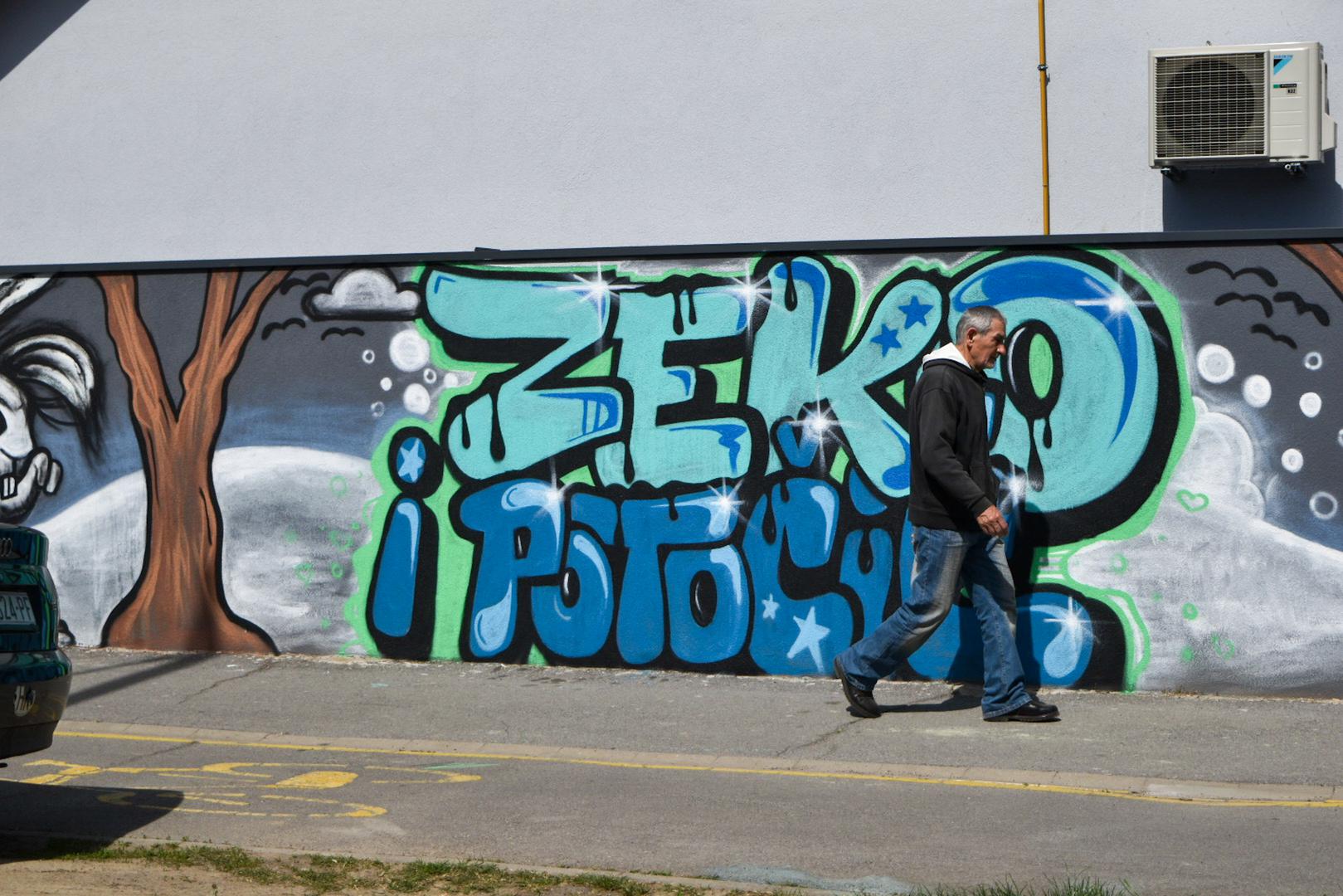 06.04.2024., Osijek - Mural "Zeko i potocic" Photo: Matija Milanovic/PIXSELL