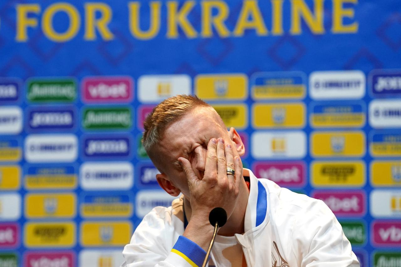 Ukraine Training Session and Press Conference - Hampden Park