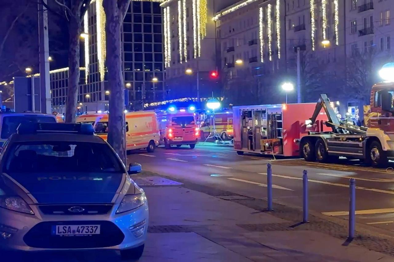 Car drives into crowd at Magdeburg Christmas market