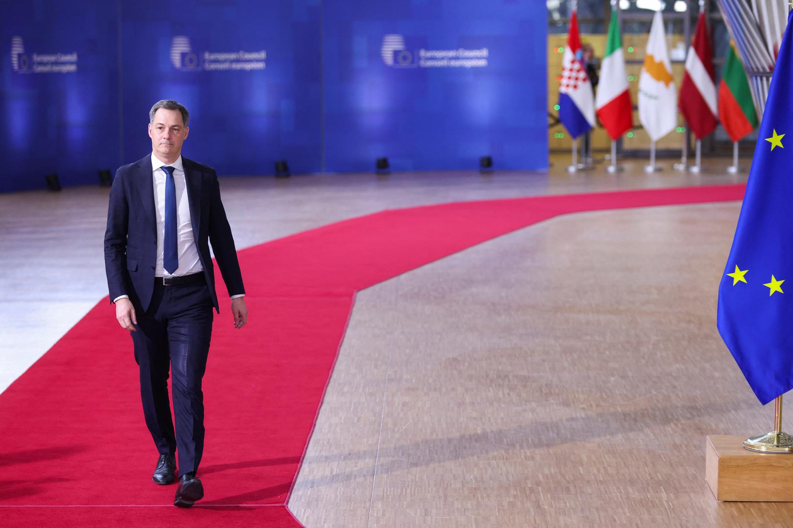 Belgium's Prime Minister Alexander De Croo attends a European Union summit in Brussels, Belgium February 1, 2024. REUTERS/Johanna Geron Photo: JOHANNA GERON/REUTERS