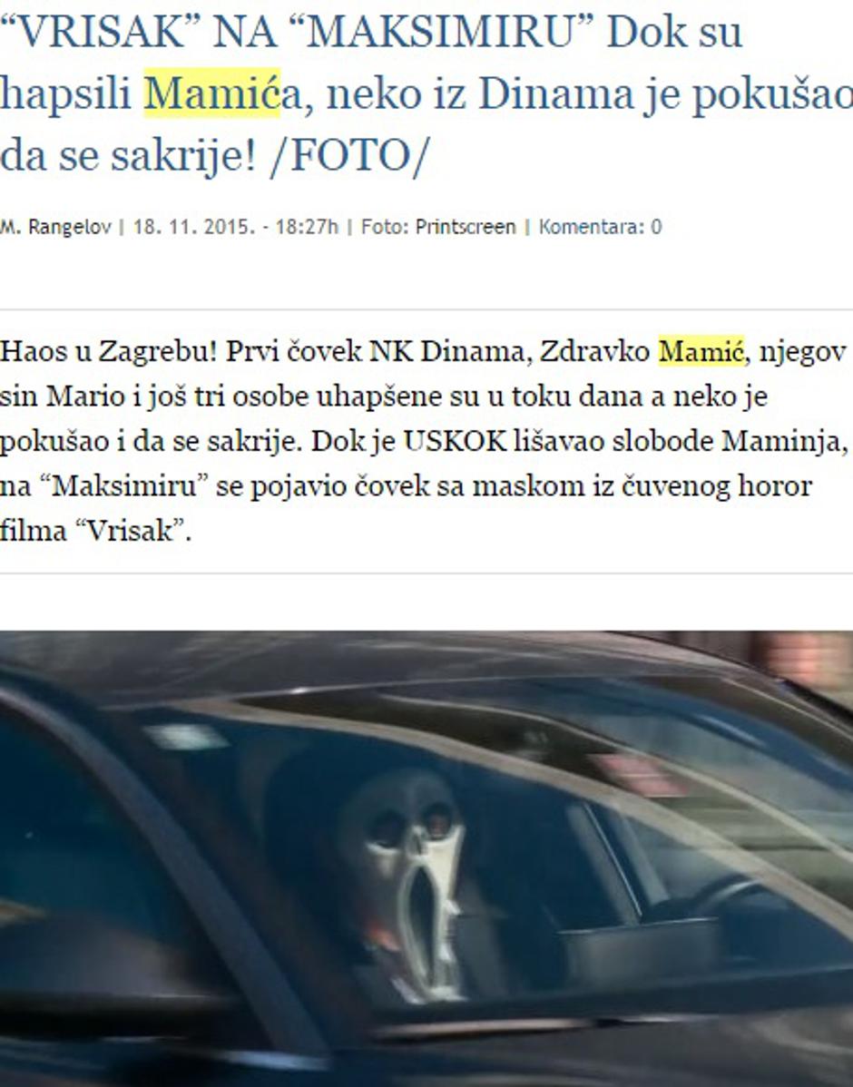 Mediji o Zdravku Mamiću