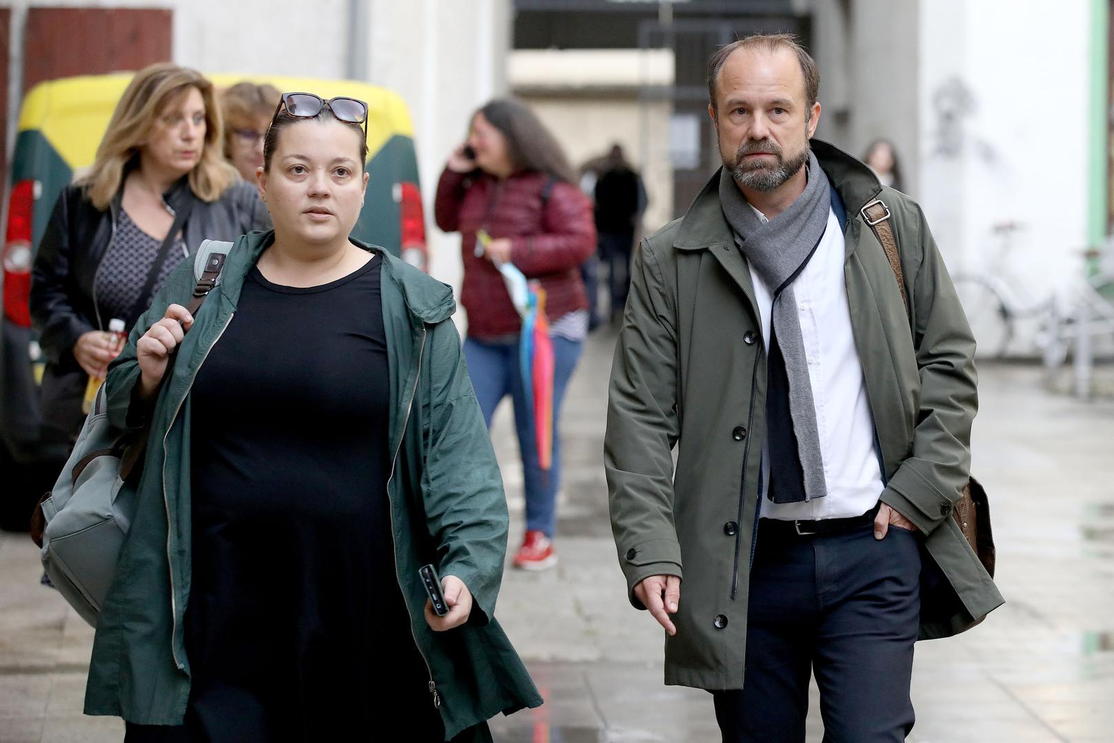 31.10.2023., Zagreb - Dolazak profesora i studenata na izvanrednu sjednicu Akademskog vijeca ADU. Photo: Patrik Macek/PIXSELL