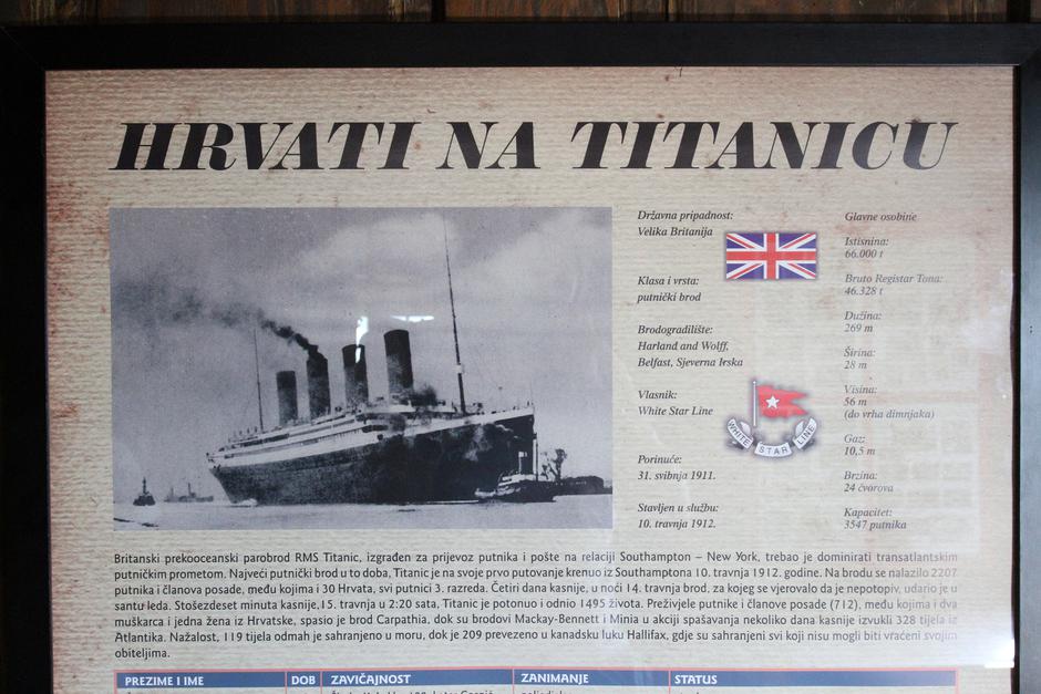 Pisarovina: Spomen kuća Hrvatima koji su bili na parobrodu Titanic