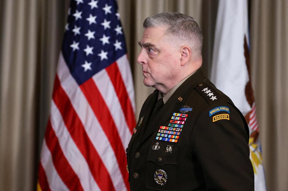 U.S. Secretary of Defense Lloyd Austin and U.S. Chairman of the Joint Chiefs of Staff Gen. Mark A. Milley hold a news conference in Germany