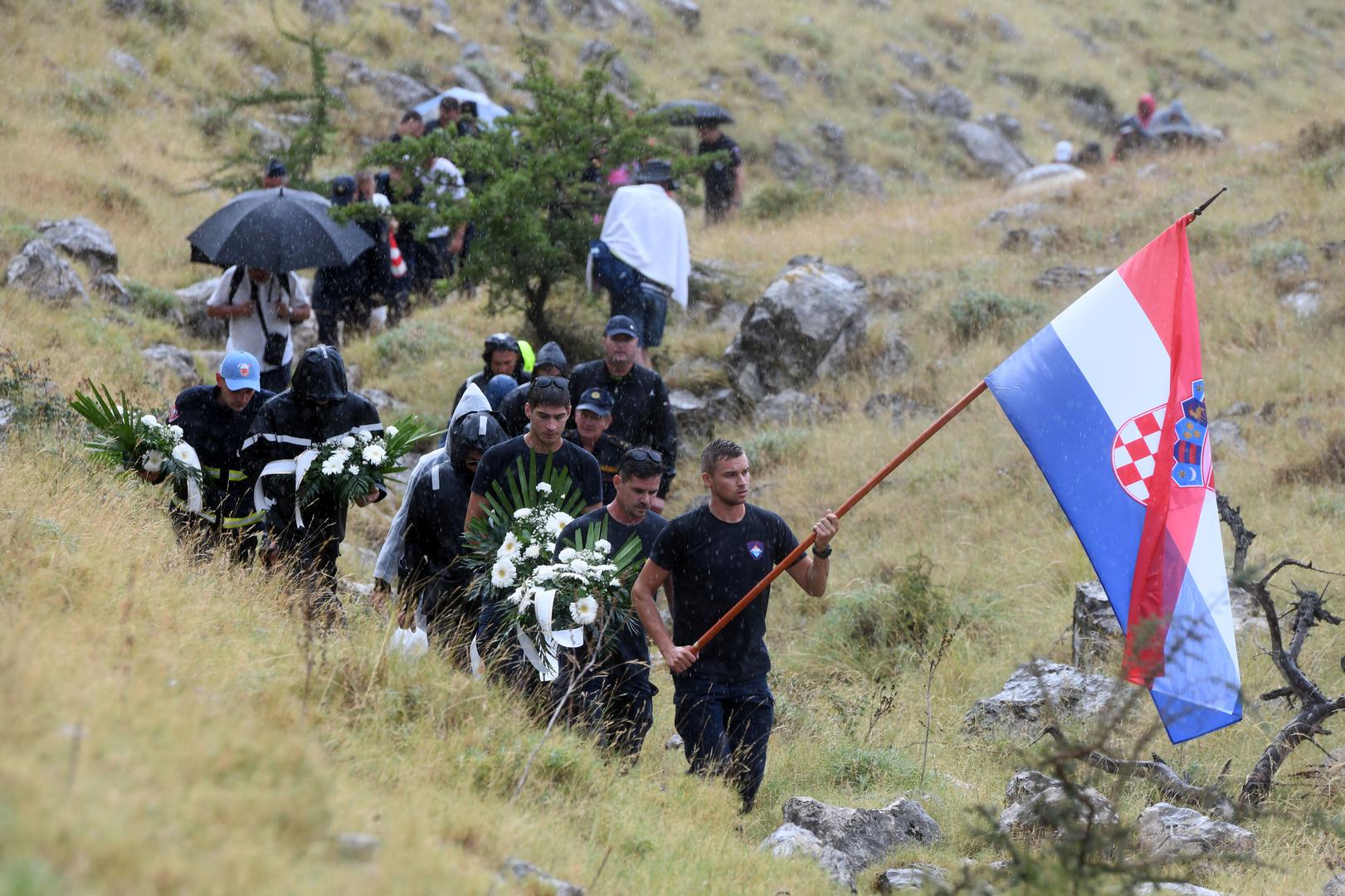 30.08.2023., Kornati - Na Kornatima obiljezena godisnjica tragedije u kojoj je poginulo 12 vatrogasaca. Photo: Hrvoje Jelavic/PIXSELL