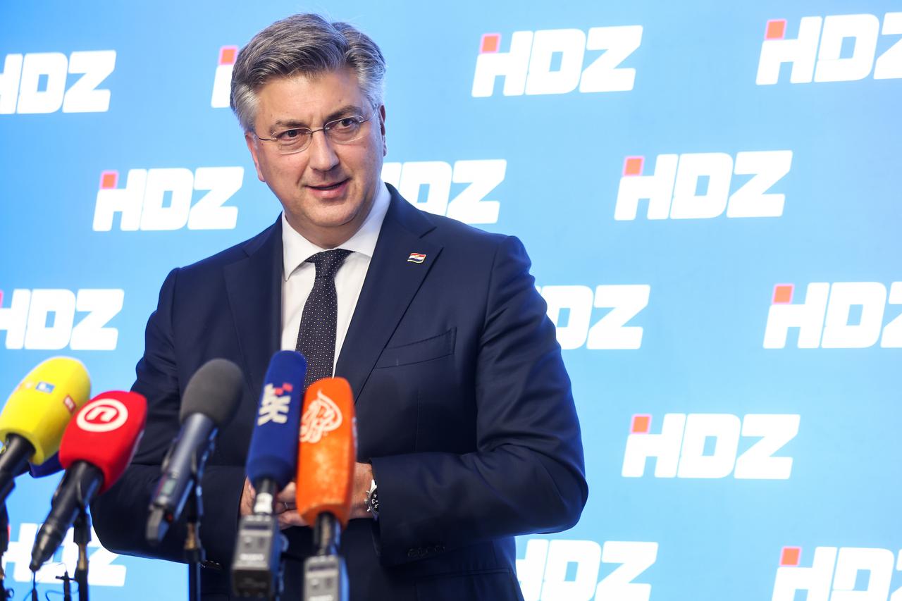 Zagreb: Andrej Plenković održao je konferenciju za medije nakon sjednice Predsjedništva HDZ-a