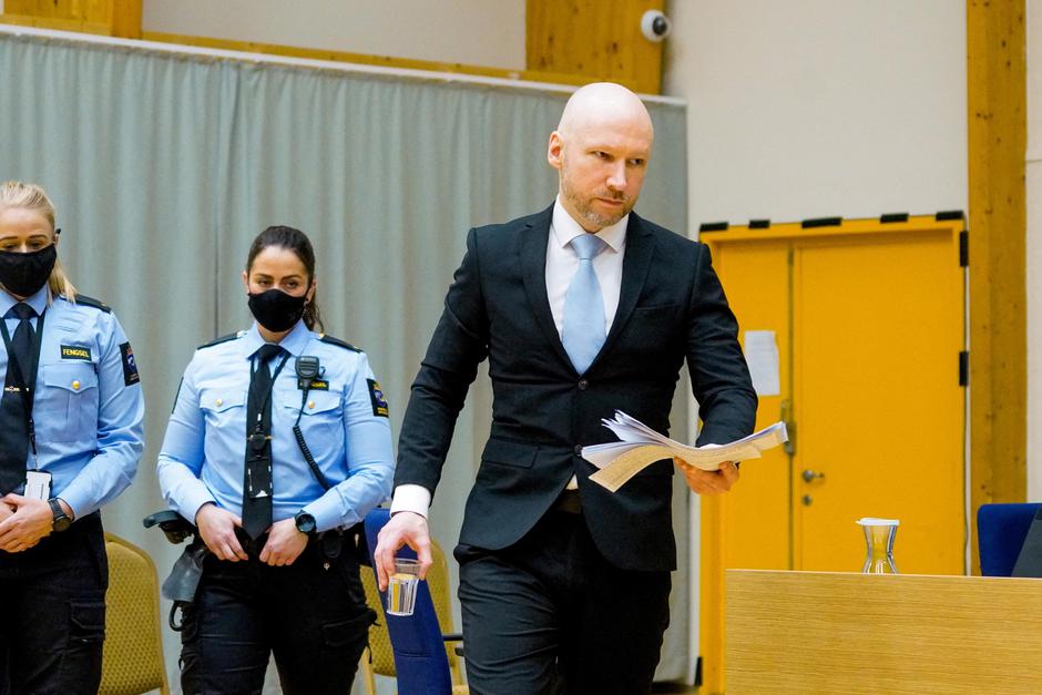 FILE PHOTO: Court hearing for mass killer Anders Behring Breivik's parole request