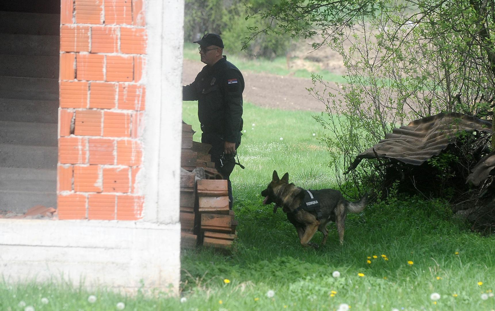 06, April, 2024, Bor - The search for the body of the murdered two-year-old Danka Ilic from Bor continues by checking several locations in the Bor area, and the police in the village of Zlot brought one of the suspects into the yard of the family of Dejan Dragijevic, one of the suspects for the murder of the child. Photo: M.M./ATAImages

06, april, 2024, Bor - Potraga za telom ubijene dvogodisnje Danke Ilic iz Bora nastavlja se proverom vise lokacija u borskom kraju, a policija je u selu Zlot uvela jednog od osumnjicenih u dvoriste porodice Dejana Dragijevica, jednog od osumnjicenih za ubistvo deteta. Photo: M.M./ATAImages Photo: M.M./ATA images/PIXSELL