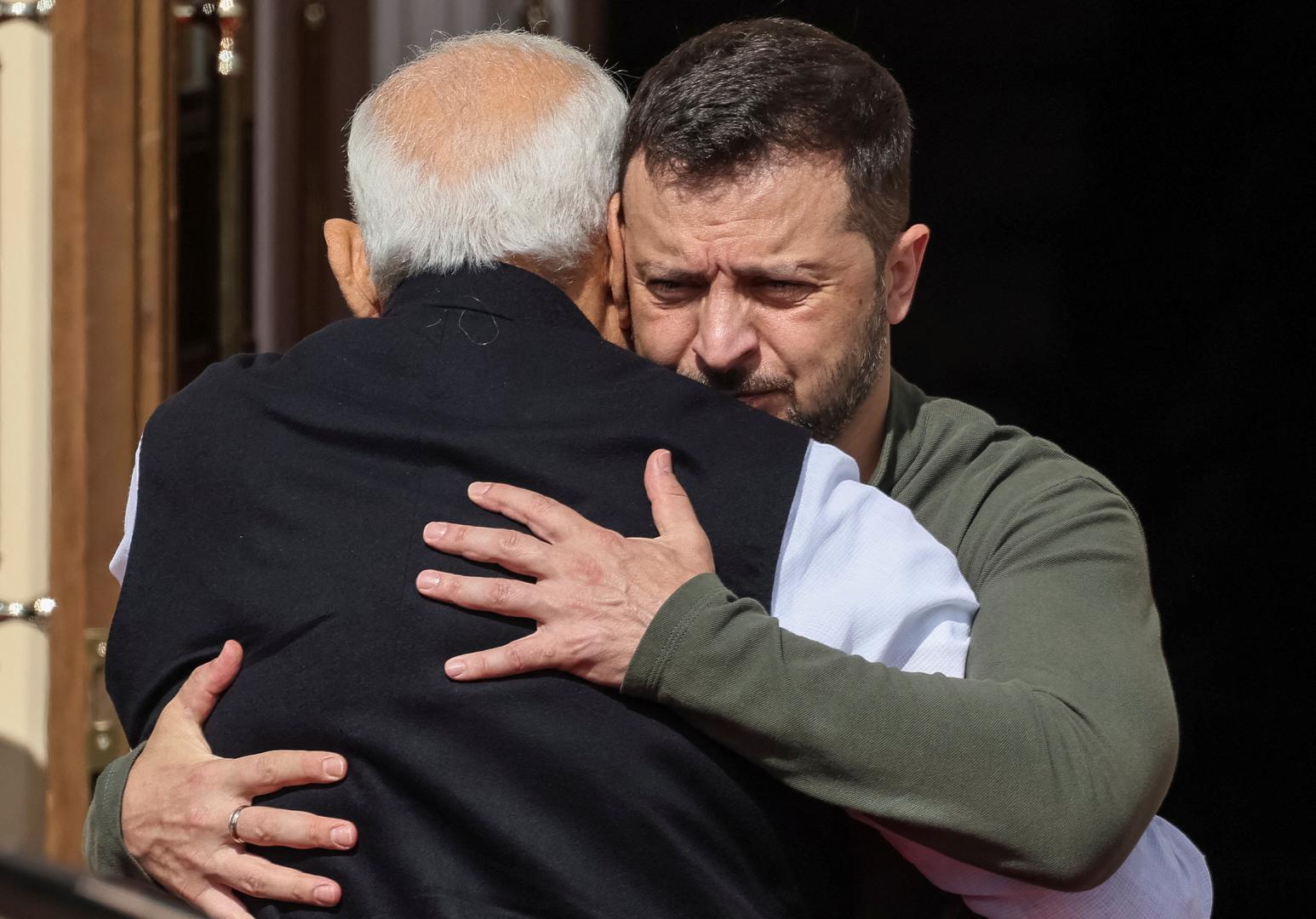 Ukraine's President Volodymyr Zelenskiy meets with Indian Prime Minister Narendra Modi, as Russia's attack on Ukraine continues, in Kyiv, Ukraine August 23, 2024. REUTERS/Gleb Garanich Photo: GLEB GARANICH/REUTERS