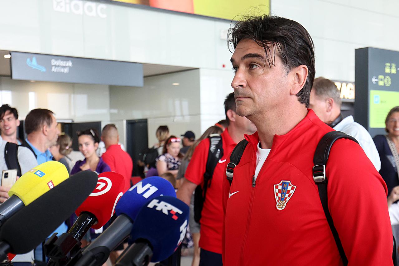 Zagreb: Zlatko Dalić obratio se medijima nakon povratka i osvojenog srebra u Ligi nacija