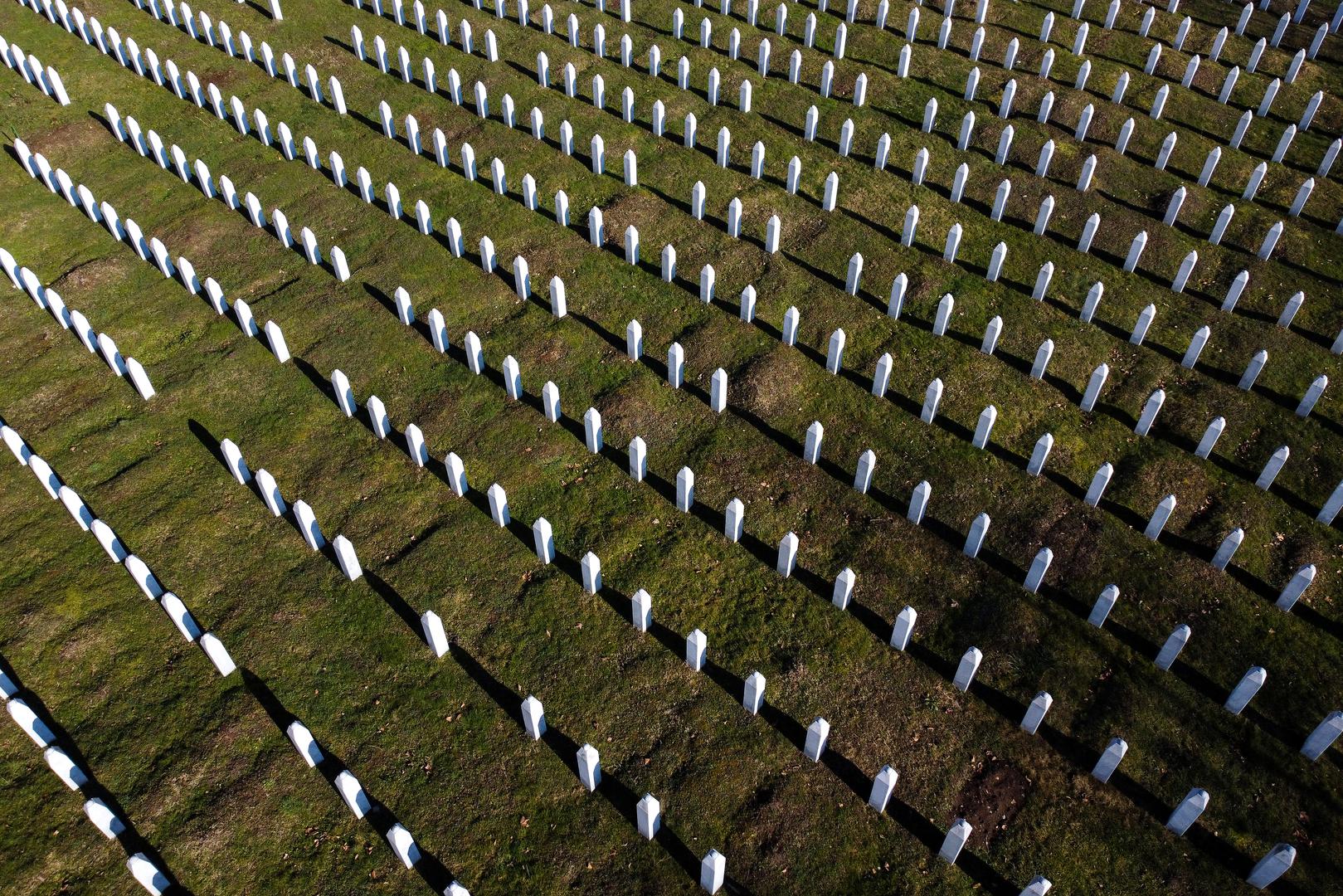 22.02.2021., Potocari, Bosna i Hercegovina - Fotografija iz zraka Memorijalnog centra Srebrenica-Potocari. Photo: Armin Durgut/PIXSELL