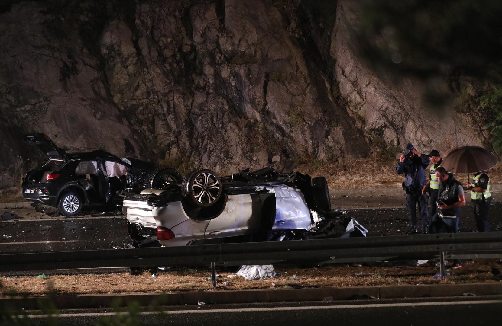 05.08.2023., Vrgorac - Tri osobe smrtno stradale u teskoj prometnoj na A1 prije izlaza Ravca u smjeru Dubrovnika. Photo: Ivo Cagalj/PIXSELL