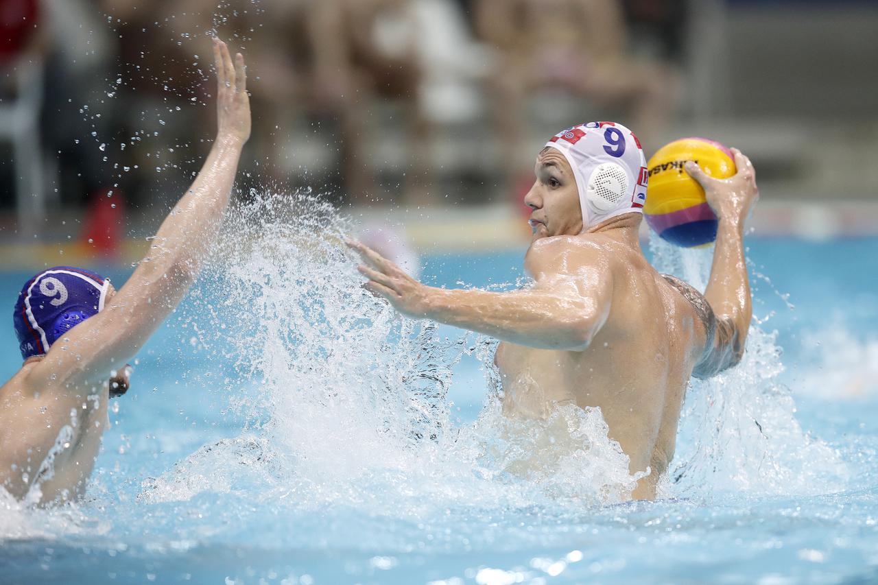 Zagreb: Vaterpolo utakmica 2. kola D skupine FINA Svjetske lige, Hrvatska - Rusija