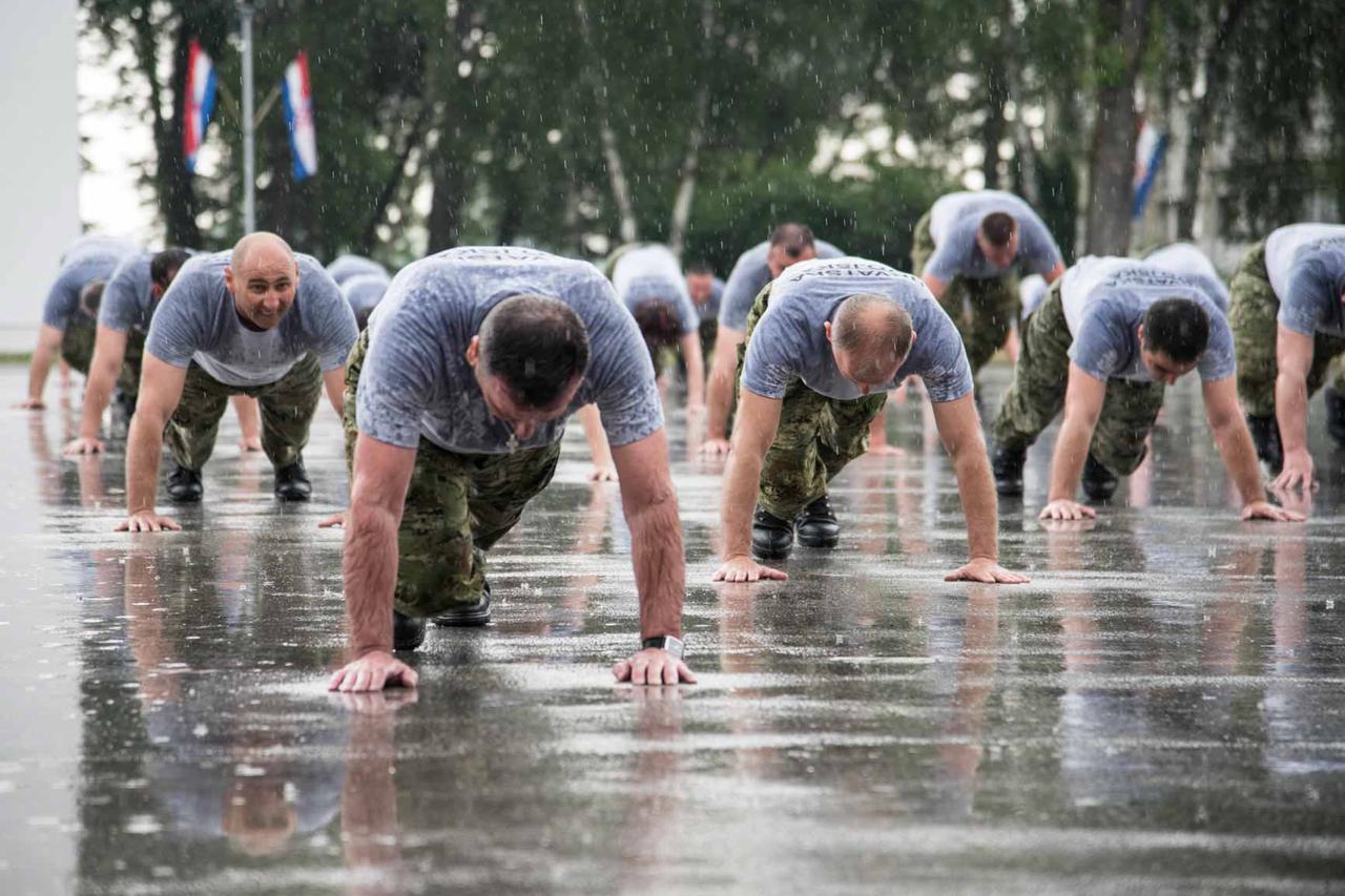 Vojnici vježbaju zajednički trening uz Aktivnu Hrvatsku