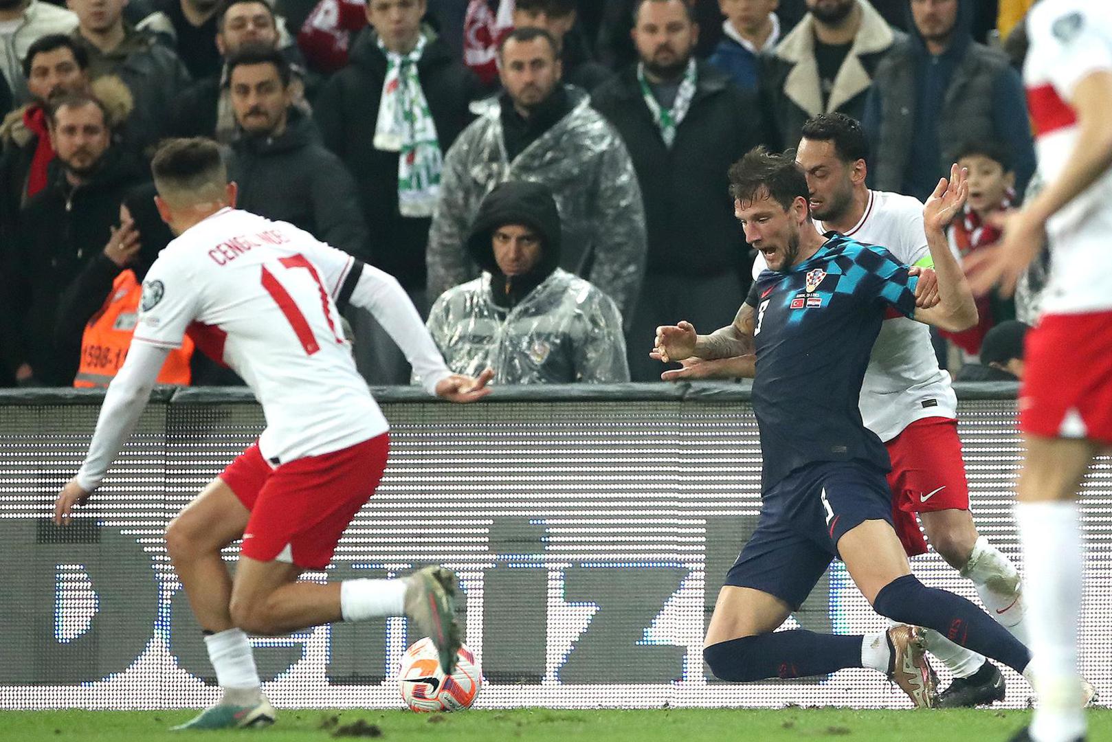 28.03.2023., stadion Timsah Arena, Bursa, Turska - Kvalifikacije za Europsko prvenstvo 2024. godine, skupina D, 2 kolo, Turska - Hrvatska. Photo: Slavko Midzor/PIXSELL