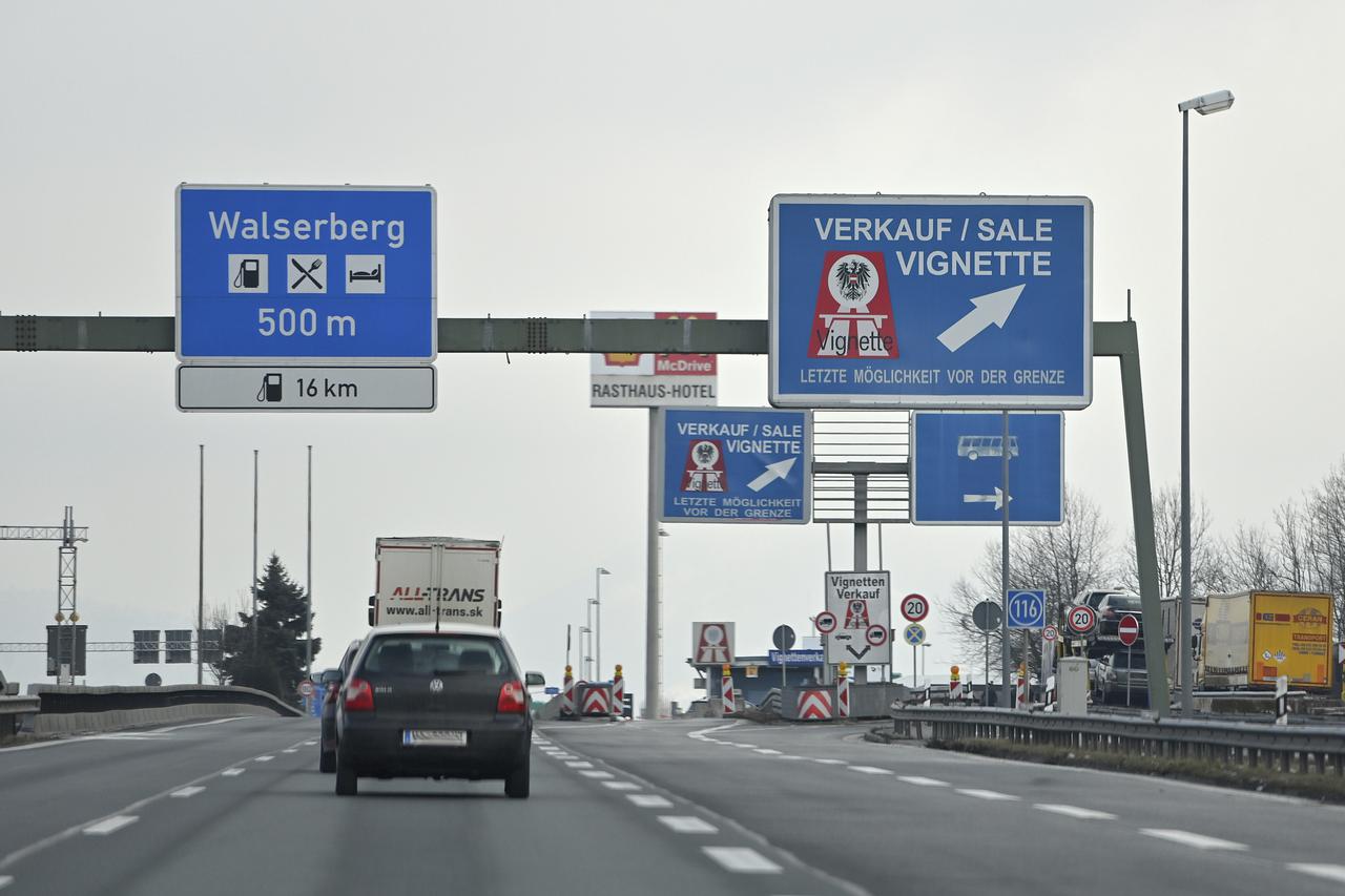 Border crossing Walserberg Germany / Austria.