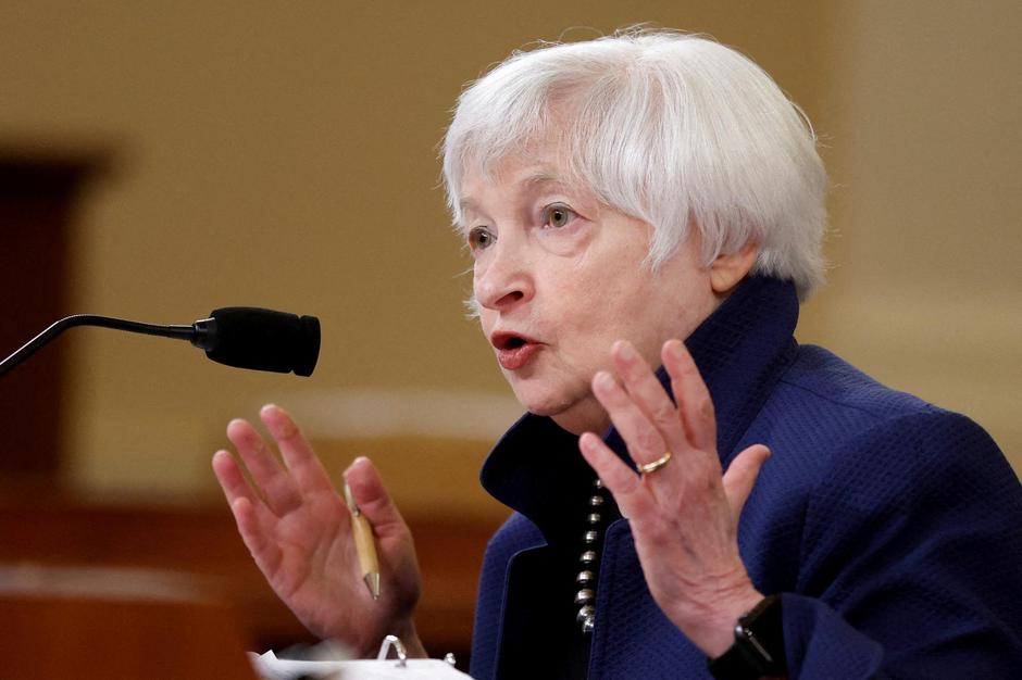 FILE PHOTO: U.S. Treasury Secretary Yellen testifies before House Ways and Means Committee on Capitol Hill in Washington