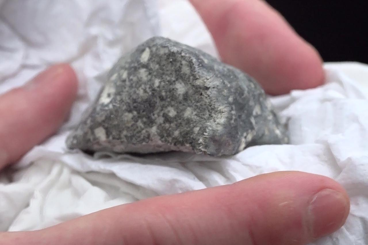 Part of a meteorite found