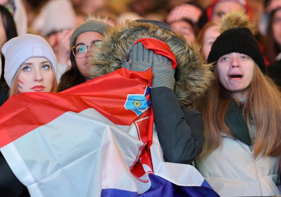 FIFA World Cup Qatar 2022 - Fans in Zagreb watch Argentina v Croatia