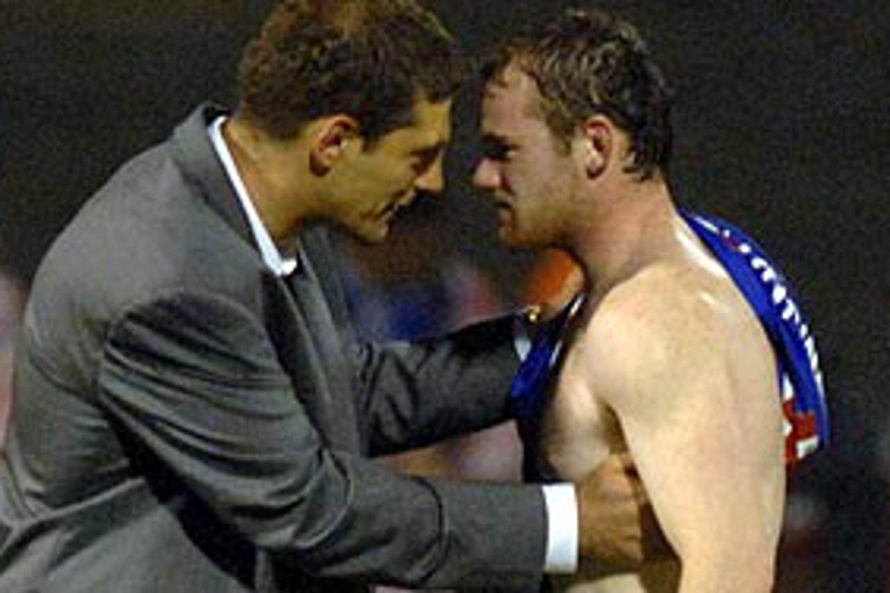 Bilić i Rooney nakon utakmice