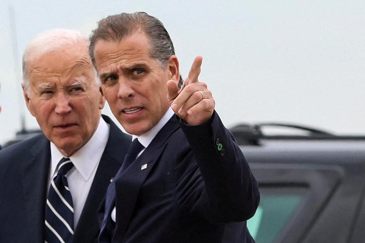 FILE PHOTO: U.S. President Biden gathers with Hunter Biden and family members in Delaware