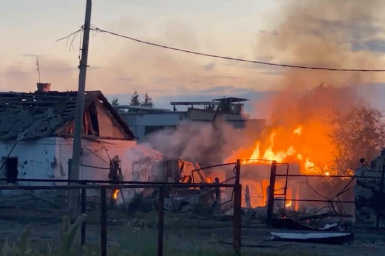 Views of Sudzha town in Russia's Kursk region following incursion of Ukrainian troops