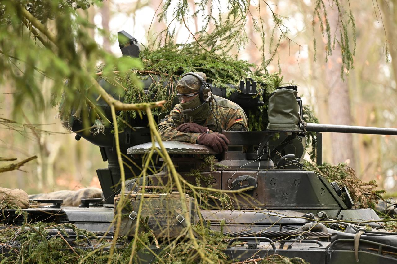 The U.S. Army in Germany hosts a tank exercise at its Hohenfels training area