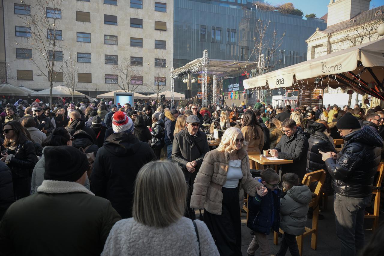 Zagreb: Velika gužva u centru grada na Silvestrovo