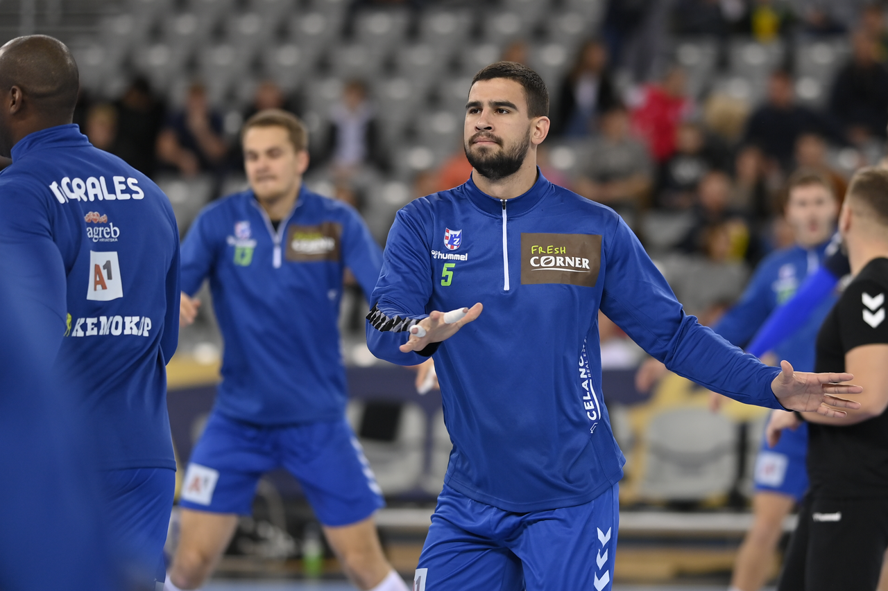 Zagreb: Machineseeker EHF Liga prvaka, RK Zagreb - OTP Bank Pick Szeged, zagrijavanje