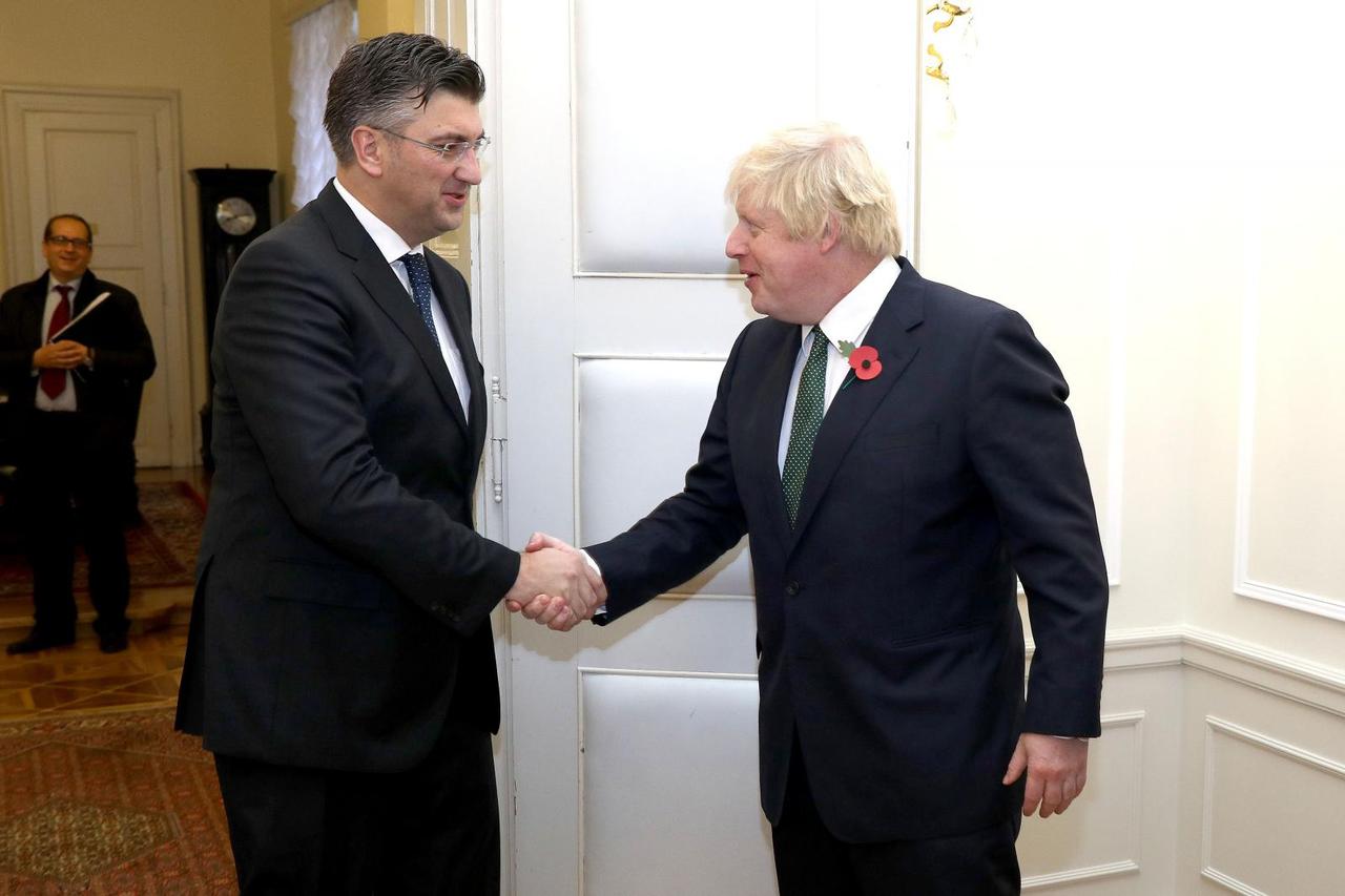 Andrej Plenković i Boris Johnson