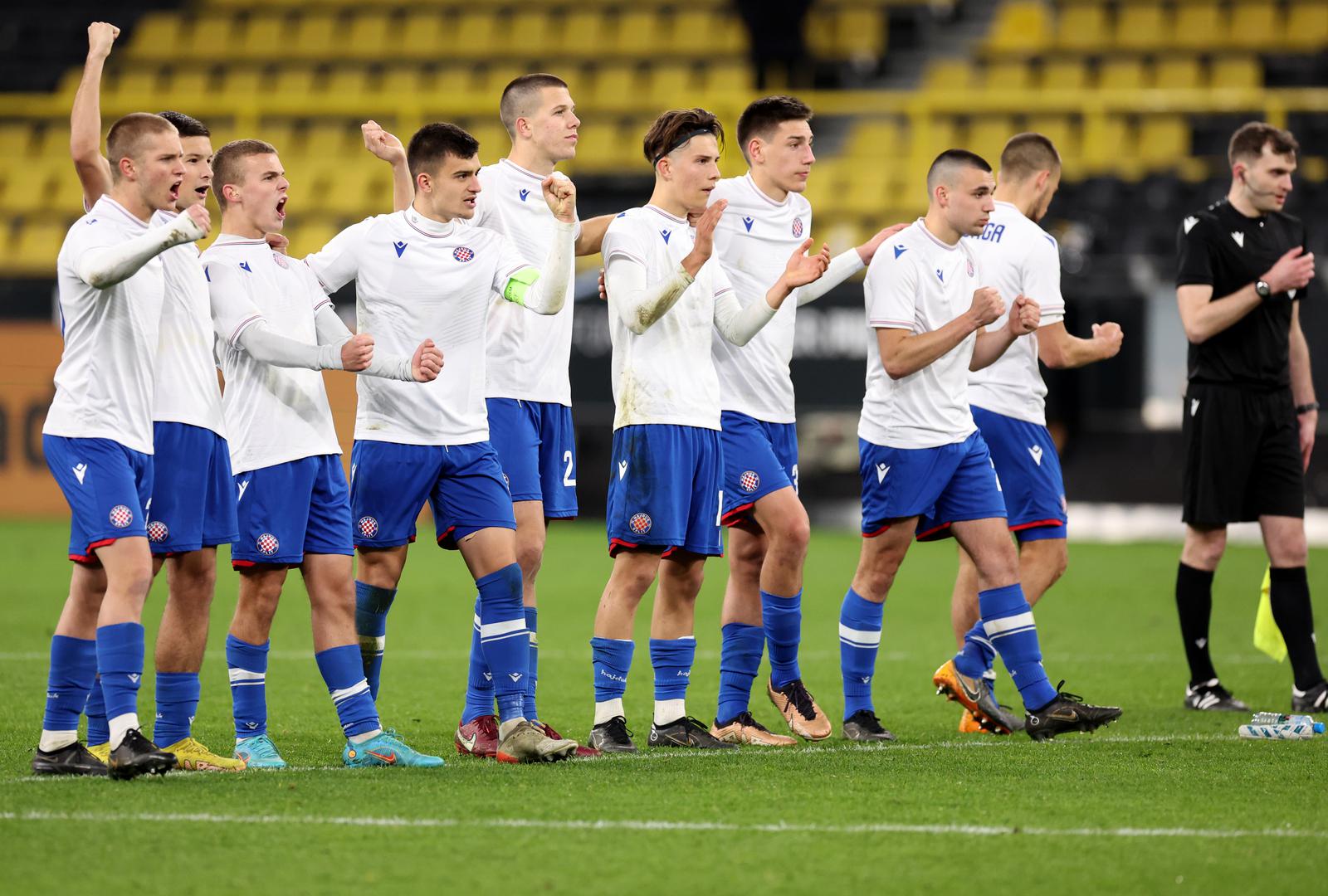 15.03.2023., stadion Signal Iduna Park, Dortmund, Njemacka - UEFA Liga prvaka mladih, cetvrtfinale, Borussia Dortmund - HNK Hajduk. Photo: Goran Stanzl/PIXSELL