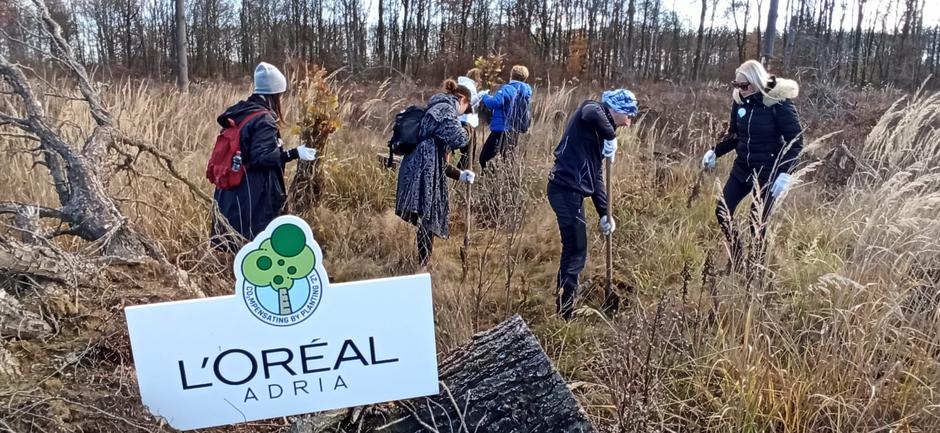 Zaposlenici L'Oreala Adria sudjelovali u akciji pošumljavanja