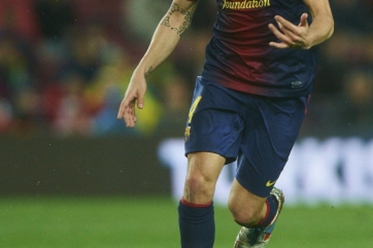 'Cesc Fabregas (FC Barcelona), during La Liga soccer match between FC Barcelona and Real Valladolid CF, at the Camp Nou stadium in Barcelona, Spain, Sunday, May 19, 2013. Foto: S.Lau/DPA/PIXSELL'