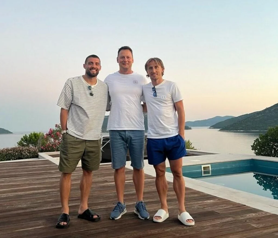 Vicenco Blagaić, Luka Modrić i Mateo Kovačić