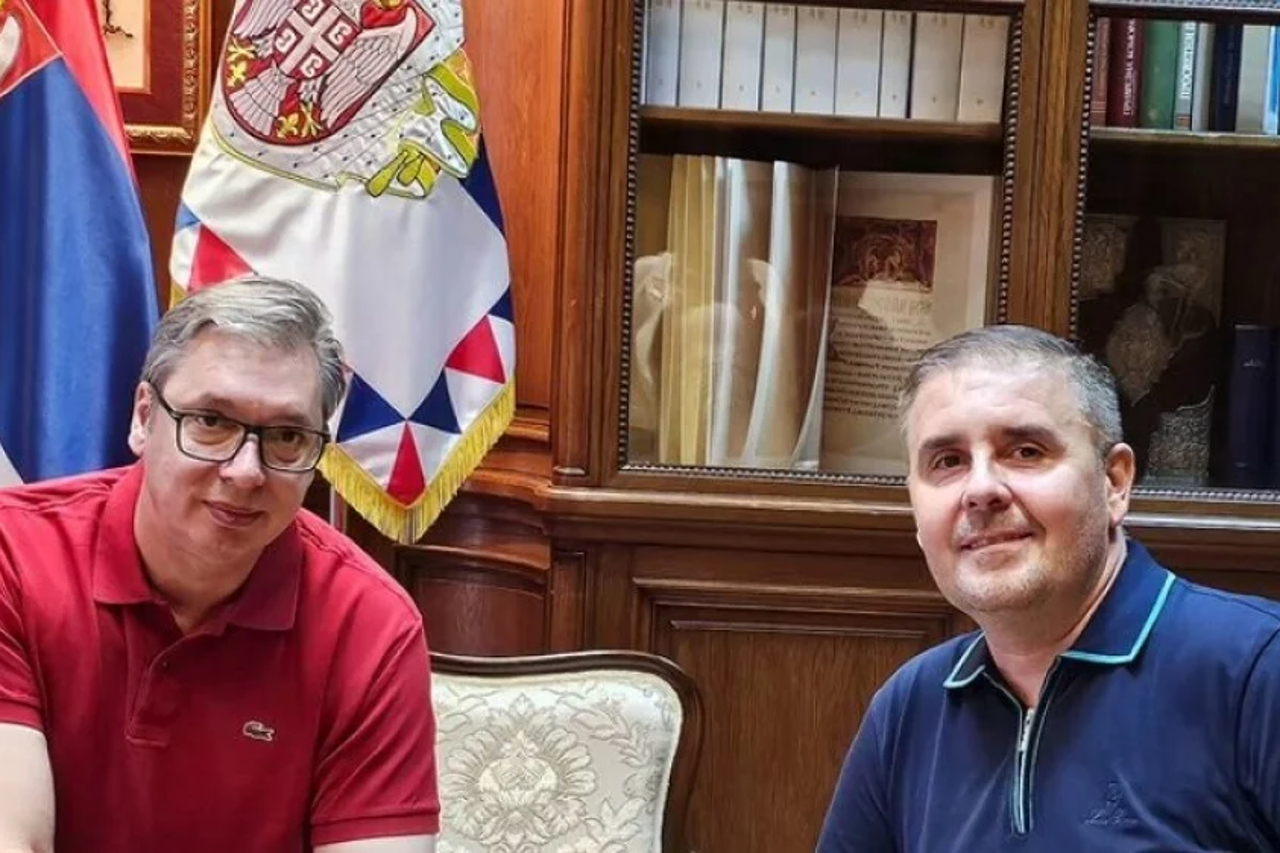 Aleksandar Vučić i Nemanja Berić