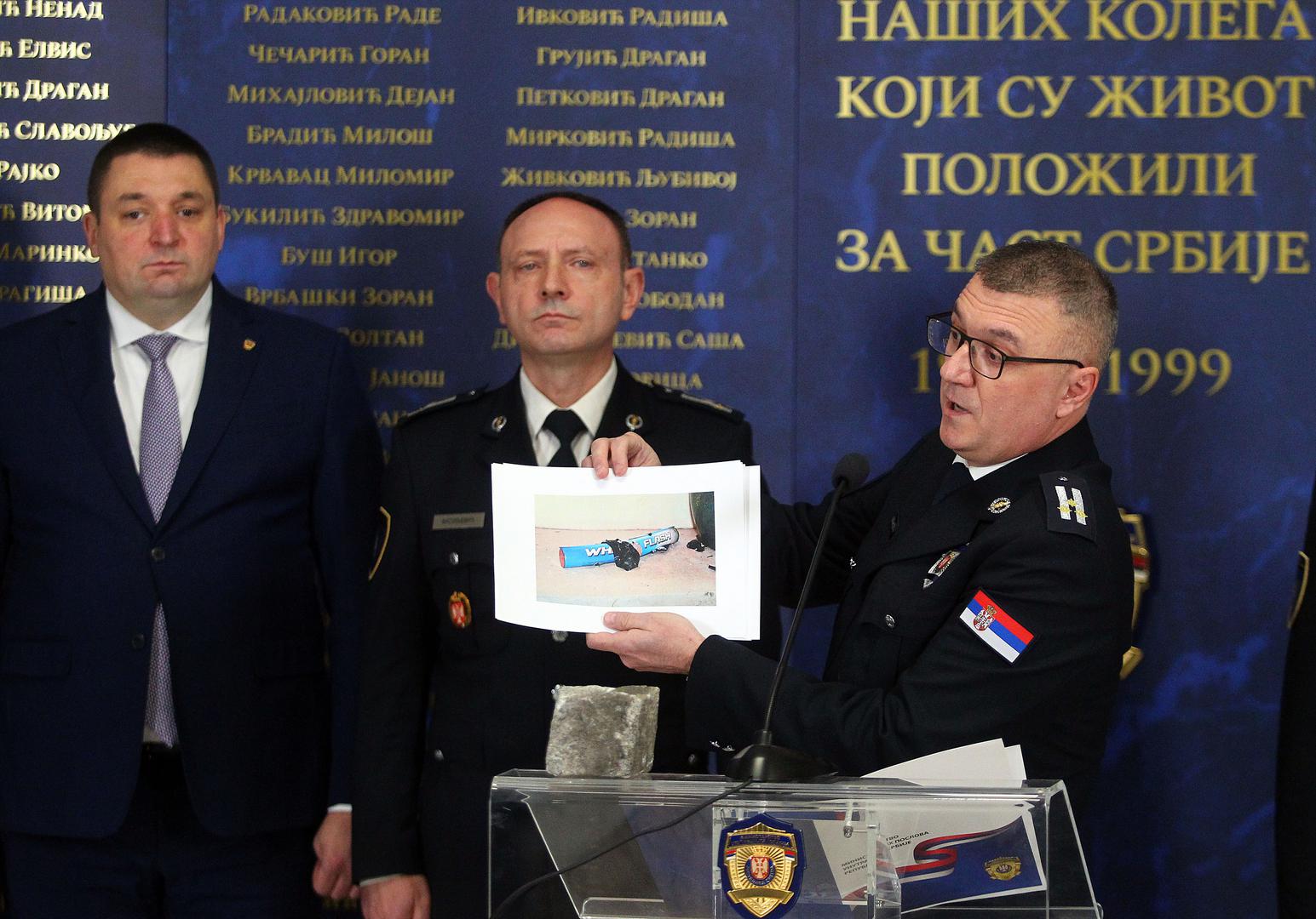 25, December, 2023, Belgrade -  Representatives of the Ministry of Internal Affairs held a media conference in the Palace of Serbia regarding last night's events during the protests in Belgrade. Head of the Police Administration, Ivica Ivkovic. Photo: A.K./ATAImages

25, decembar, 2023, Beograd - Predstavnici Ministarstva unutrasnjih poslova odrzali su u Palati Srbija konferenciju za medije povodom sinocnih dogadjaja tokom protesta u Beogradu. Photo: A.K./ATAImages Photo: A.K./ATA images/PIXSELL