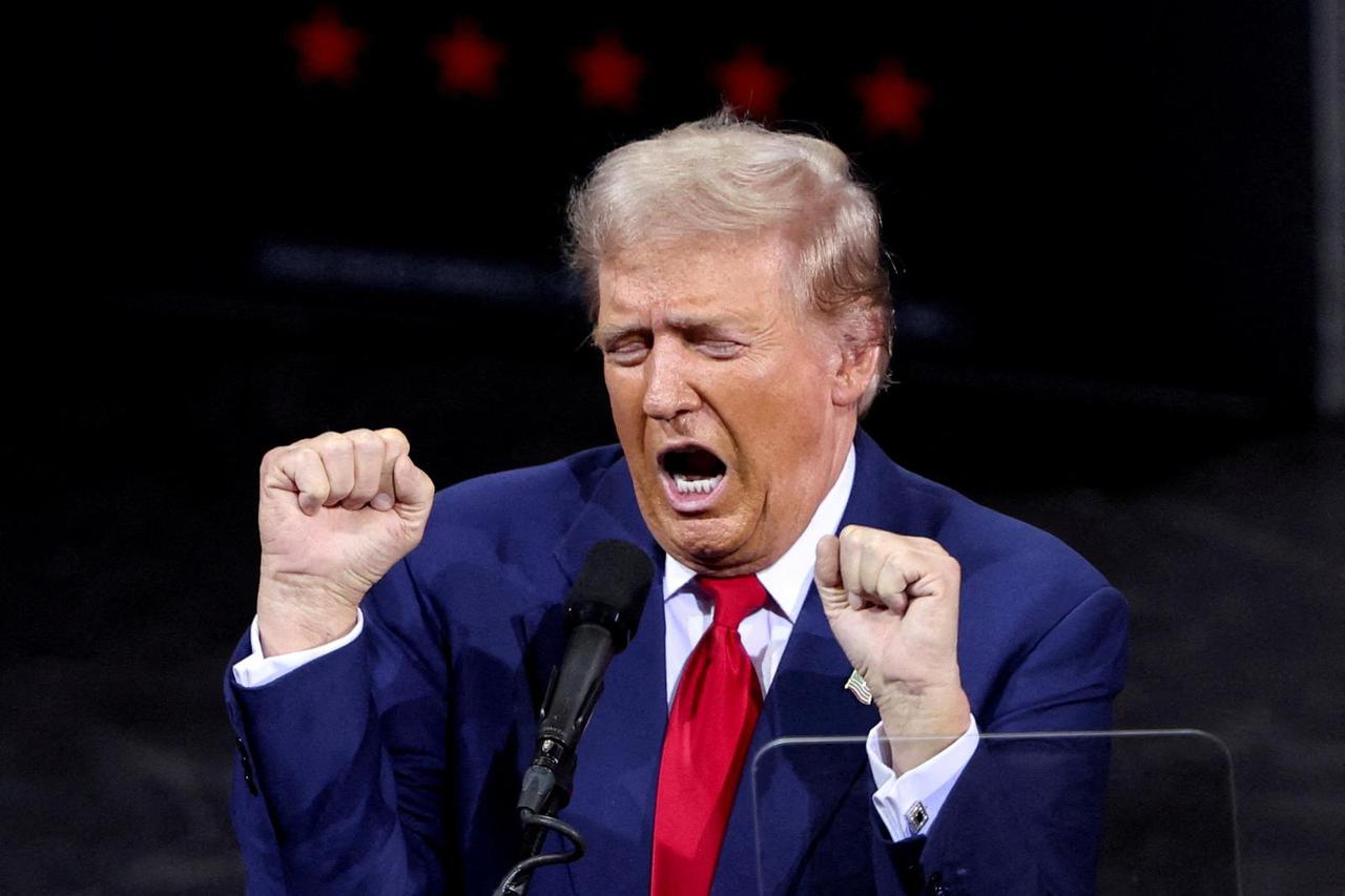 Republican presidential nominee and former U.S. President Trump holds a campaign rally, in Tucson