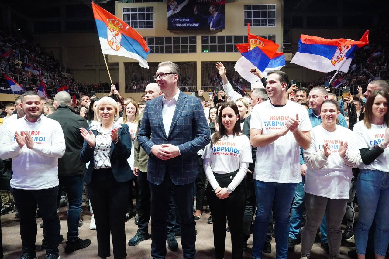 Smederevo: Aleksandar Vučić obratio se građanima u Sportskoj dvorani