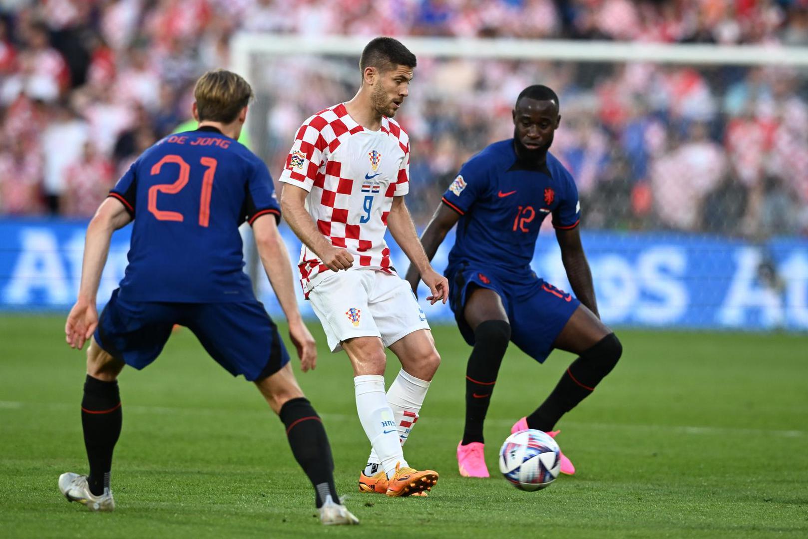 14.06.2023., stadion Feyenoord "De Kuip", Rotterdam, Nizozemska - UEFA Liga Nacija, polufinale, Nizozemska - Hrvatska. Andrej Kramaric Photo: Marko Lukunic/PIXSELL