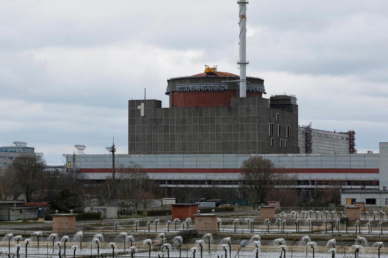 FILE PHOTO: A view shows the Zaporizhzhia Nuclear Power Plant