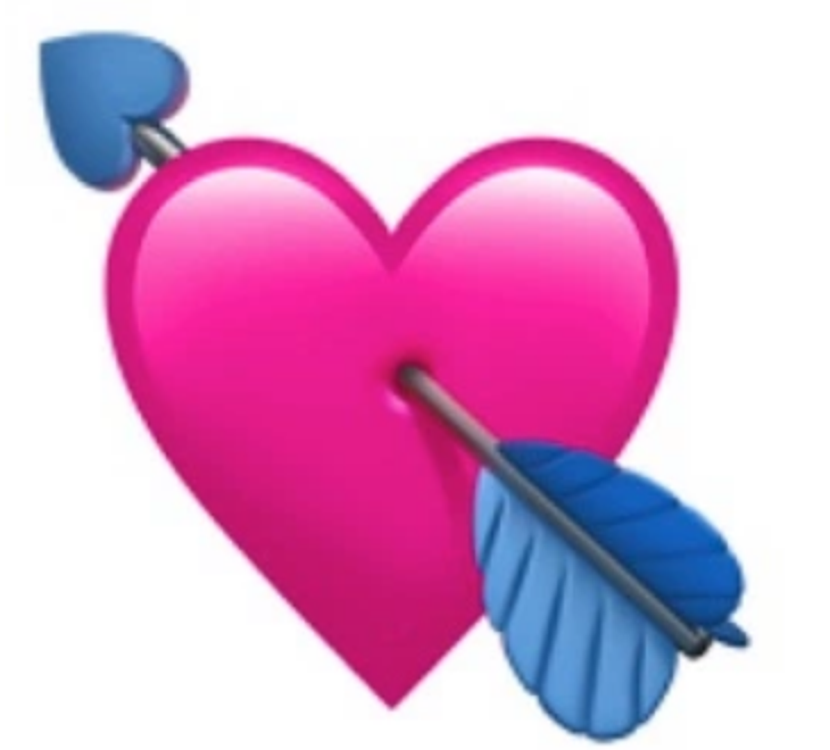 Početak nekog novog ljubavnog odnosa ili zaljubljivanje najbolje ćete opisati srcem sa strijelom. Nerijetko se koristi i na Valentinovo.