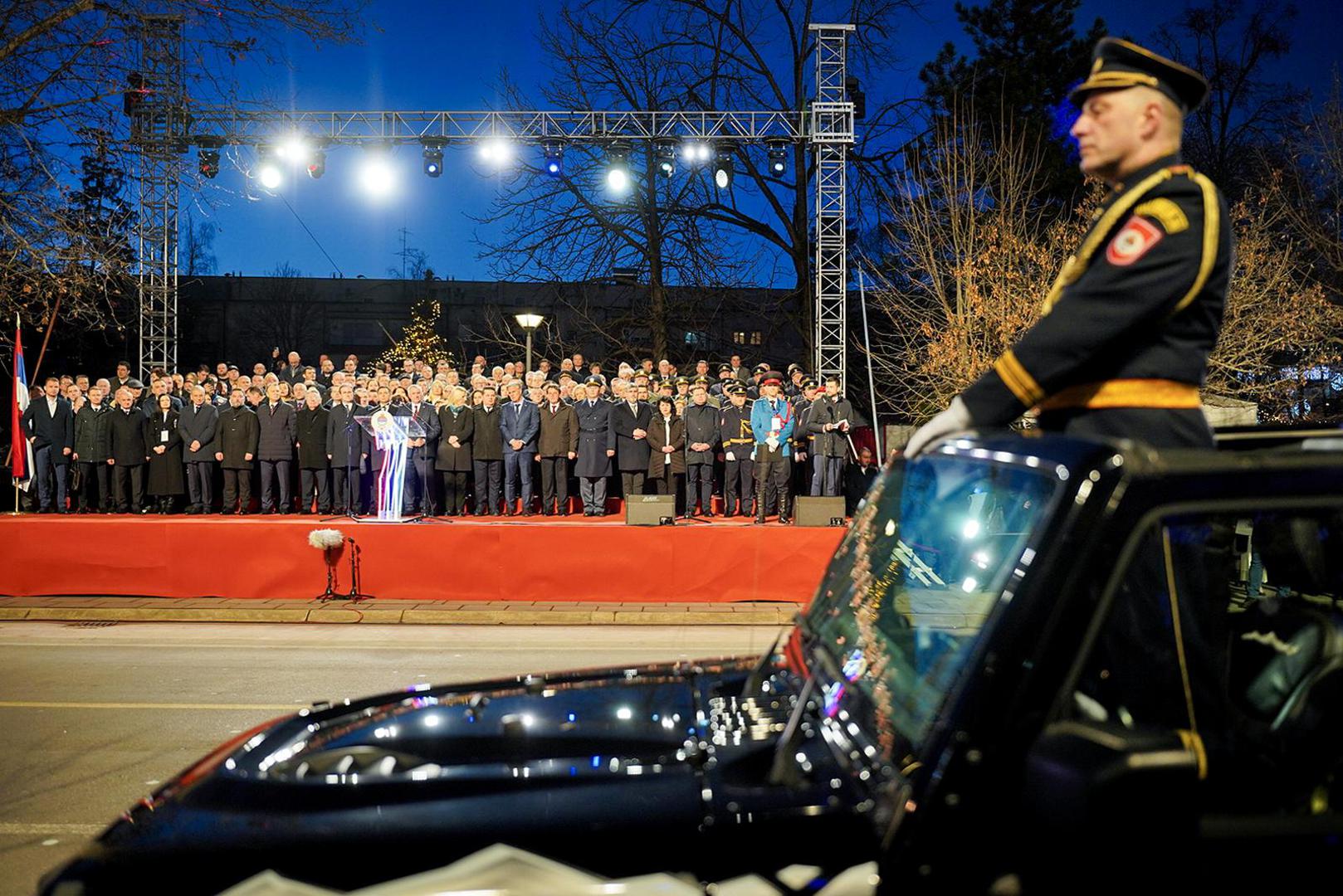 09.01.2025., Banja Luka, Bosna i Hercegovina - Povodom Dana Republike Srpske u Banja Luci se odrzava svecani defile u kojem sudjeluje ukupno 3.400 ljudi. Photo: Dejan Rakita/PIXSELL