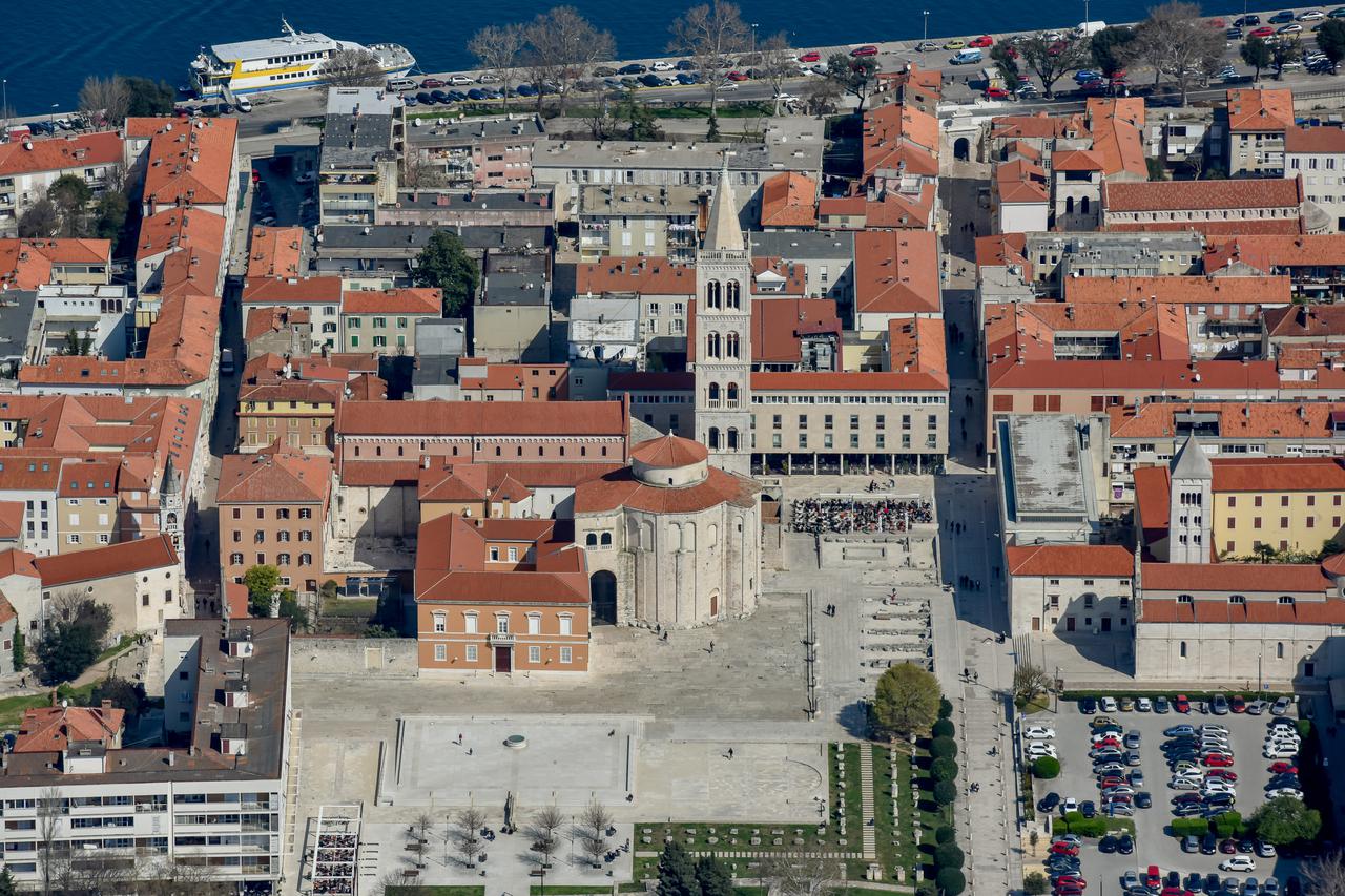 Pogled iz zraka na Grad Zadar