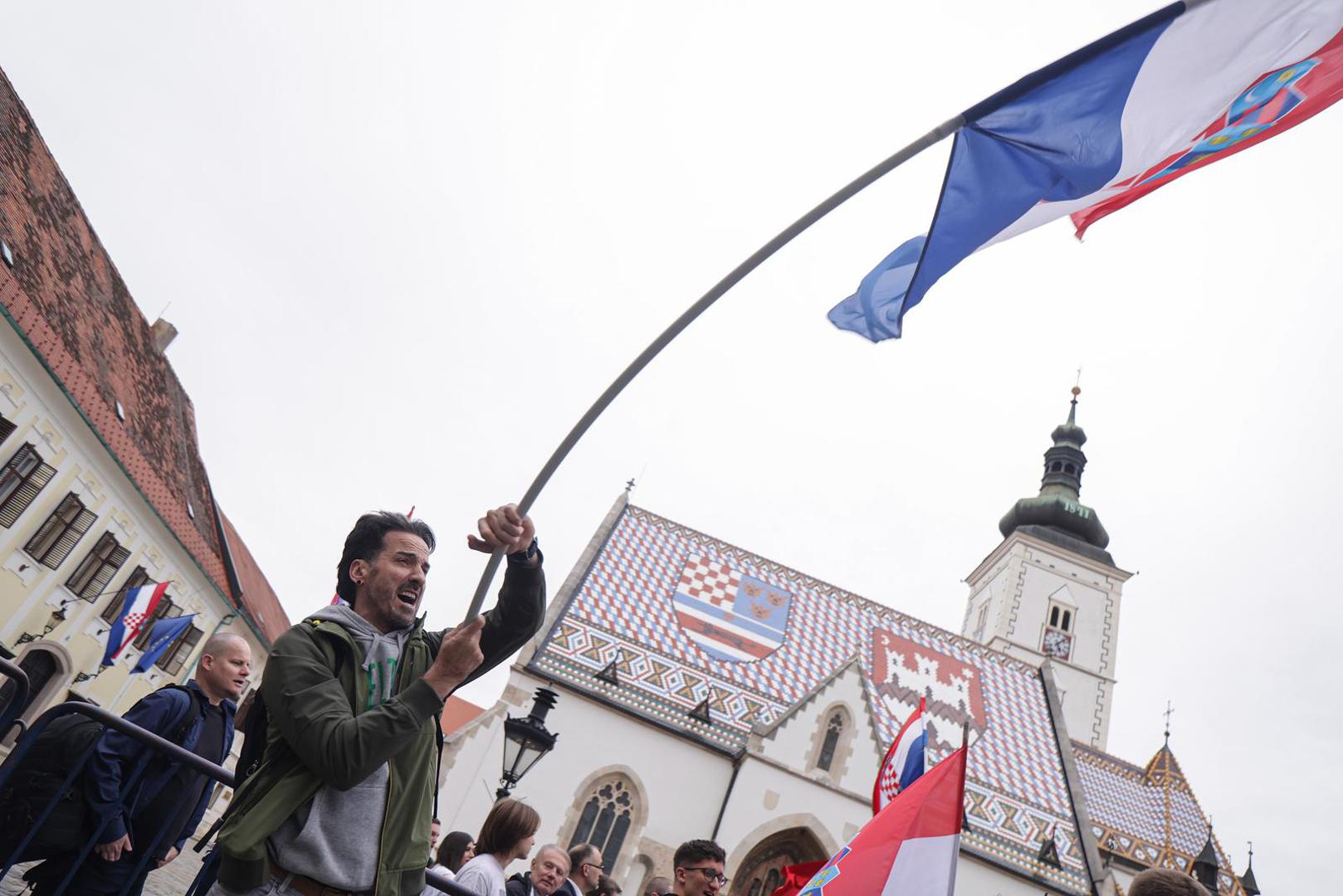 26.03.2024., Zagreb - Predaja Drzavnom izbornom povjerenstvu prijedloga lista i kandidata za parlamentarne izbore - Most, Hrvatski suverenisti, Nezavisna lista mladih i Hrvatske konzervativne stranke. Marin Miletic Photo: Luka Stanzl/PIXSELL