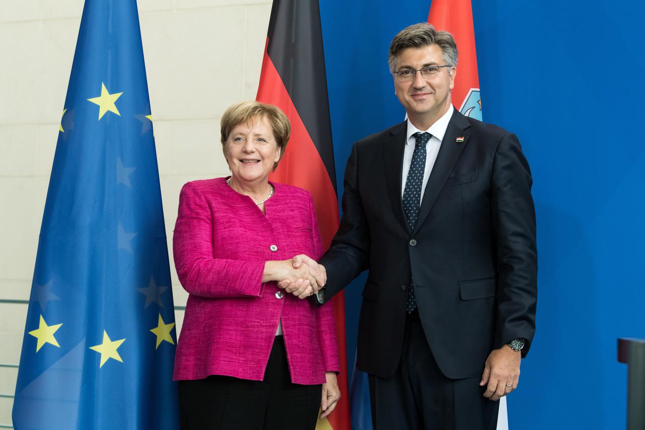 Merkel - Plenković