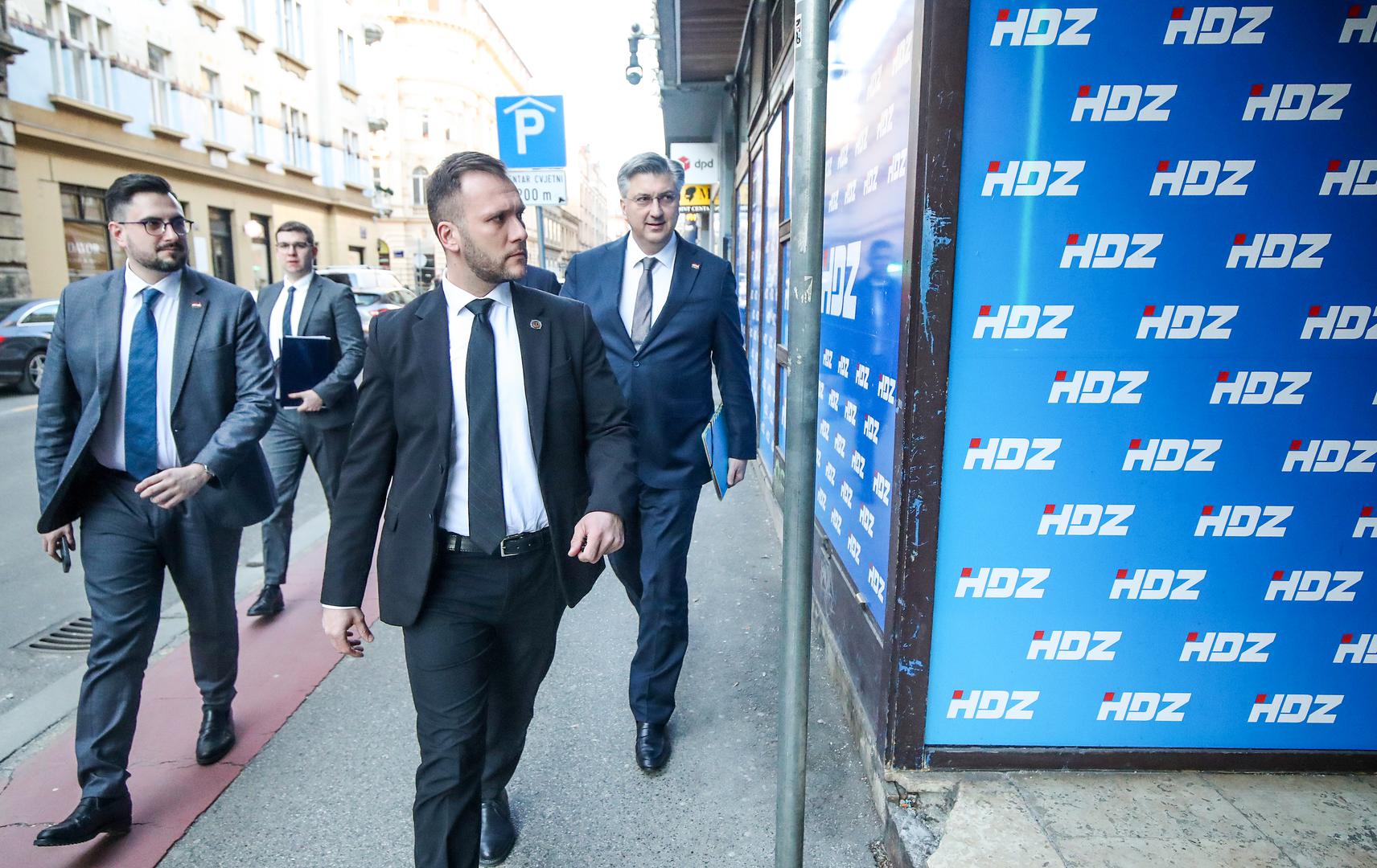 05.02.2024., Zagreb - U prostorijama GO HDZ-a odrzana sjednica sireg predsjednistva HDZ-a. Photo: Slavko Midzor/PIXSELL