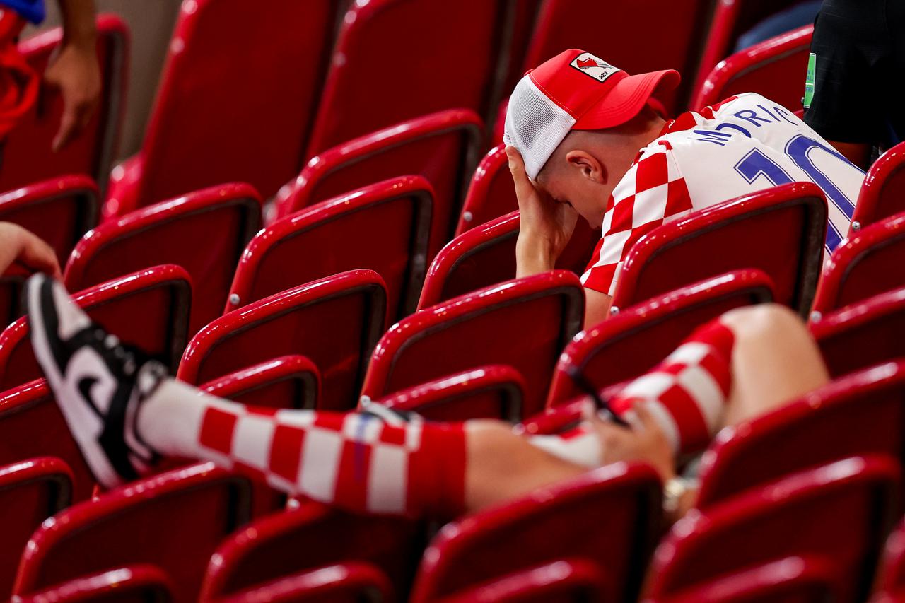 Leipzig: Tužni navijači nakon susreta Hrvatske i Italije u 3. kolu skupine B na Europskom prvenstvu