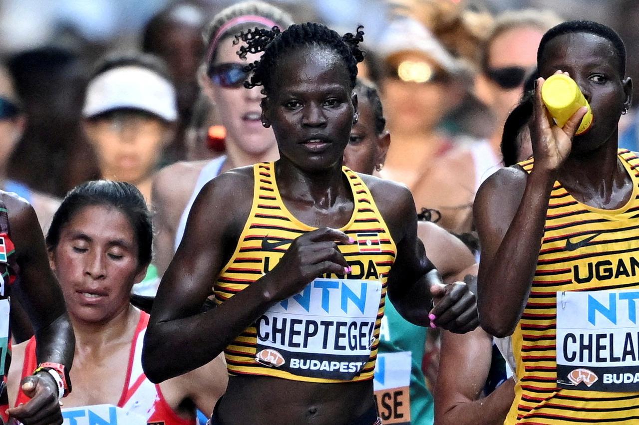 FILE PHOTO: Uganda's Rebecca Cheptegei at the World Athletics Championship