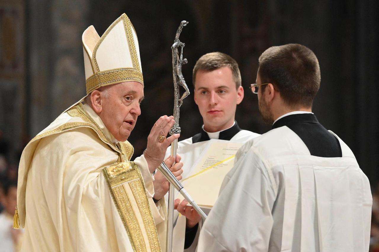 Easter Vigil in Saint Peter's Basilica at the Vatican